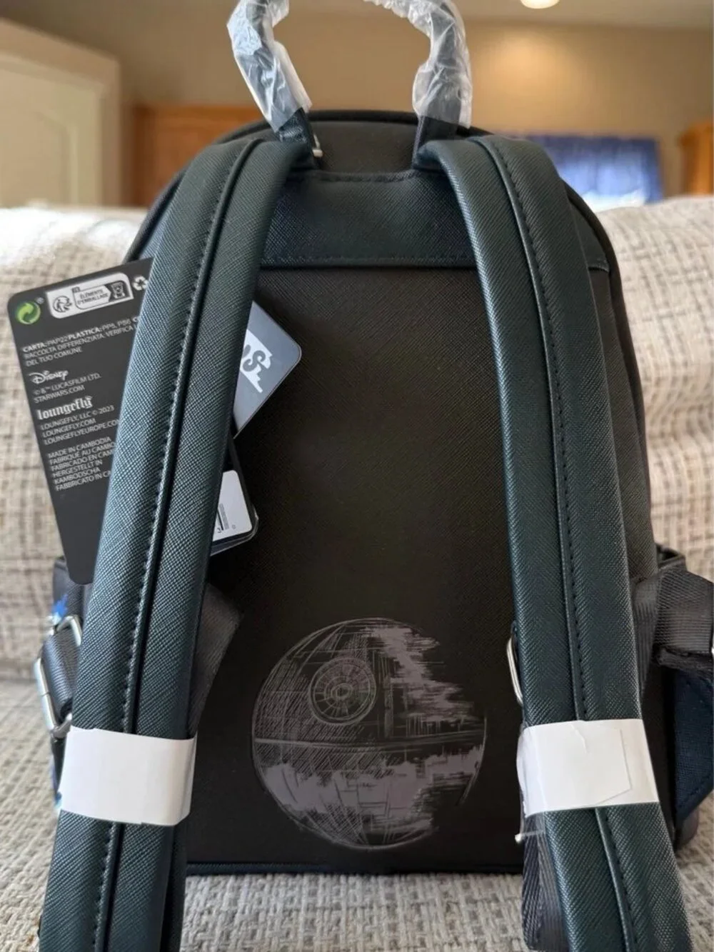 Hard Tag Loungefly Star Wars Emperor Palpatine Glow Mini Backpack NWT
